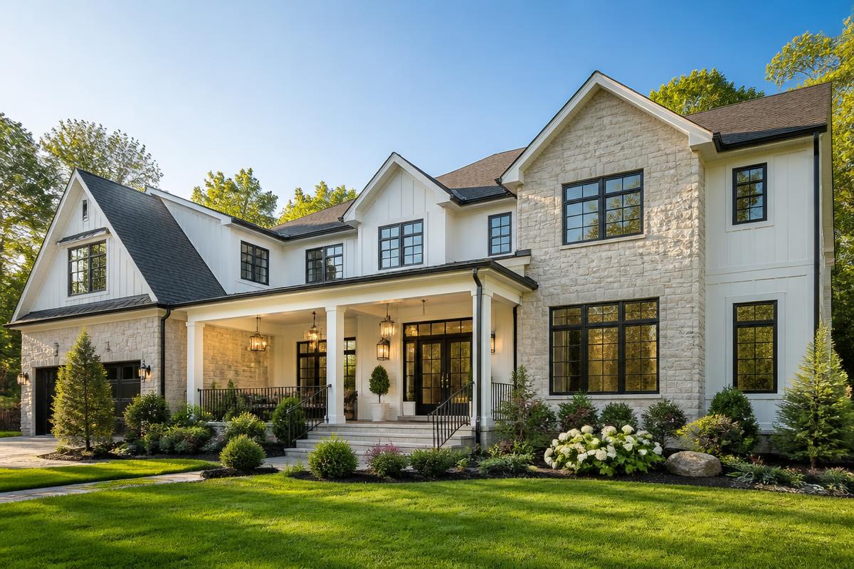 Beautiful home exterior by Michael Anthony Construction